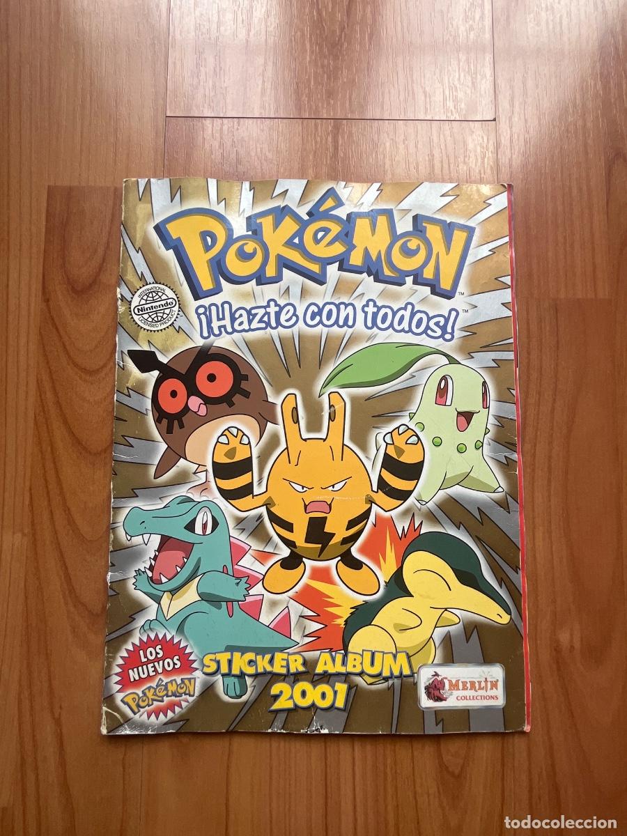 Coleccionismo cromos antiguos: Sticker Album Pokemon 2001 Merlin Poster Incluido