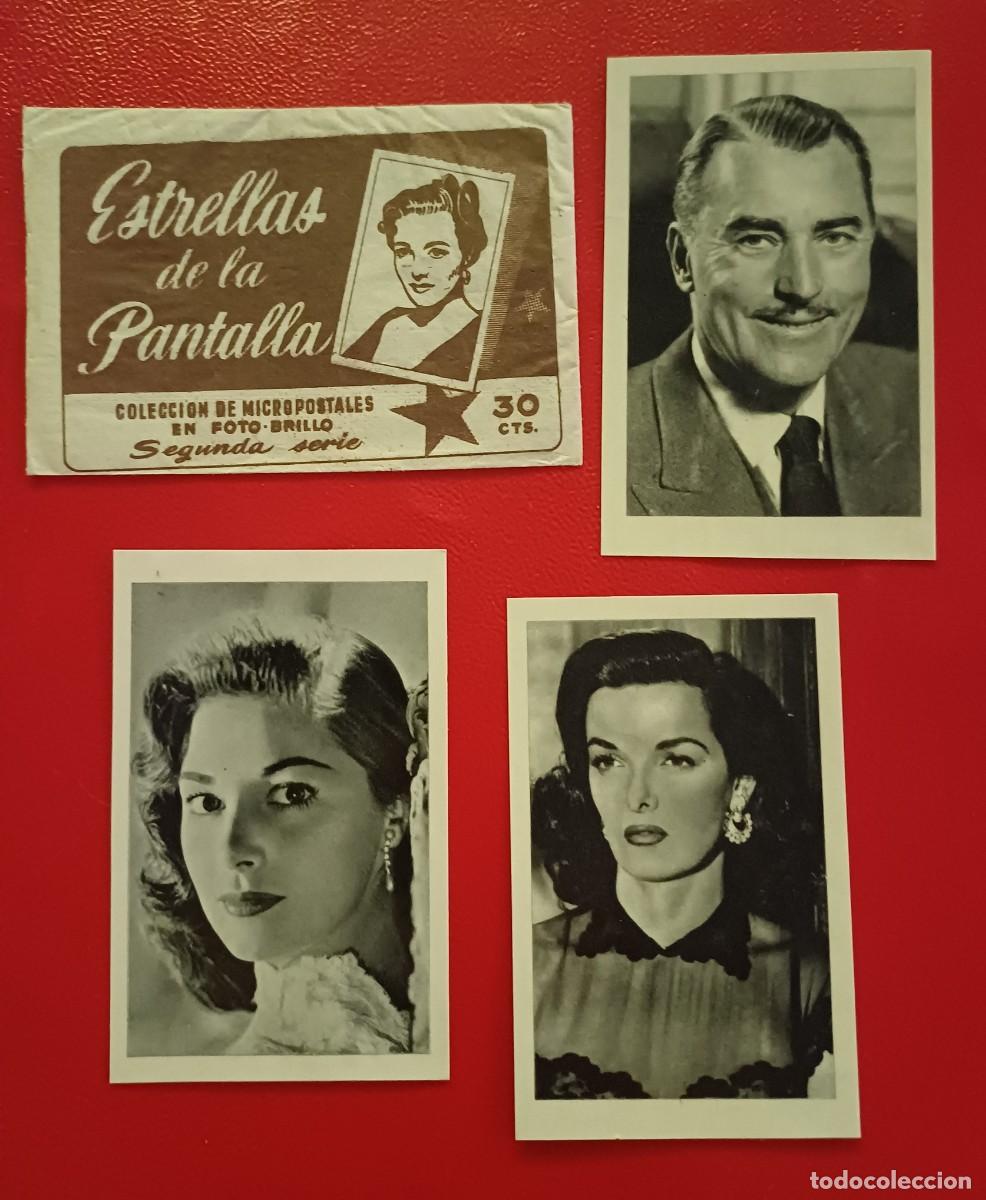 Coleccionismo cromos antiguos: SOBRE CROMOS ABIERTO MAS 3 CROMOS ESTRELLAS DE LA PANTALLA