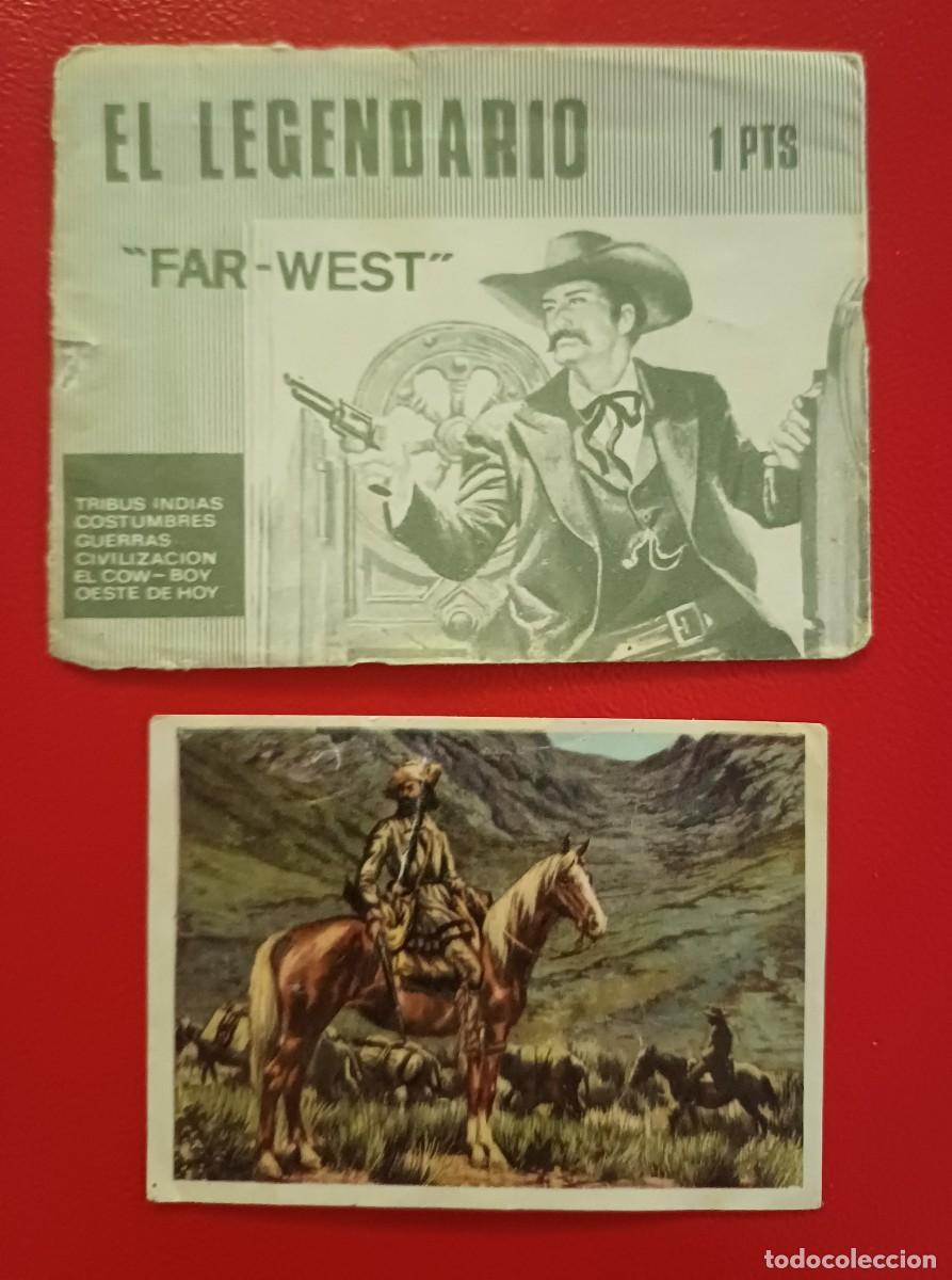 Coleccionismo cromos antiguos: SOBRE CROMOS ABIERTO MAS 1 CROMO EL LEGENDARIO FAR WEST