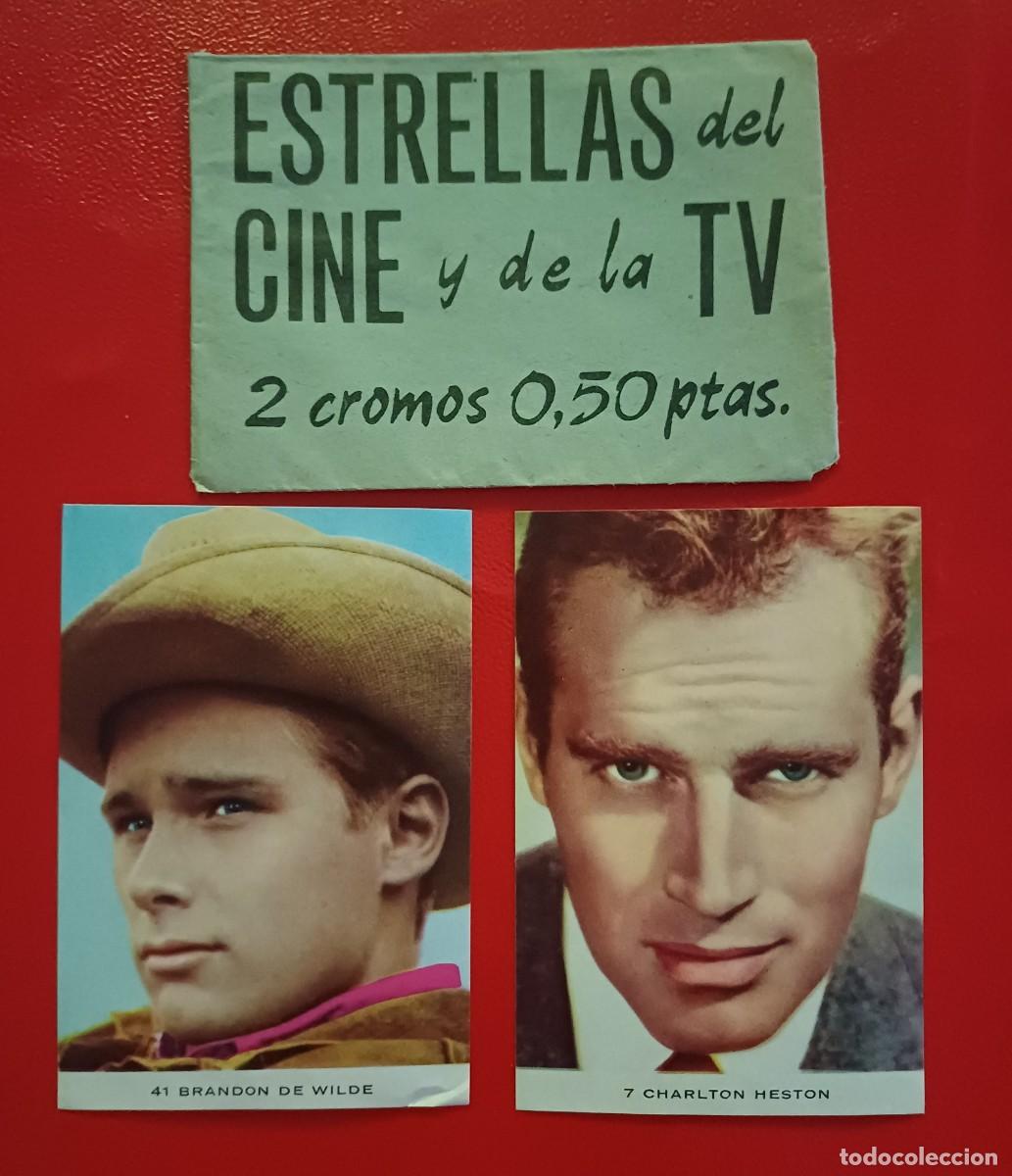 Coleccionismo cromos antiguos: SOBRE CROMOS ABIERTO MAS 2 CROMOS ESTRELLAS DEL CINE Y LA TV, DIFICIL