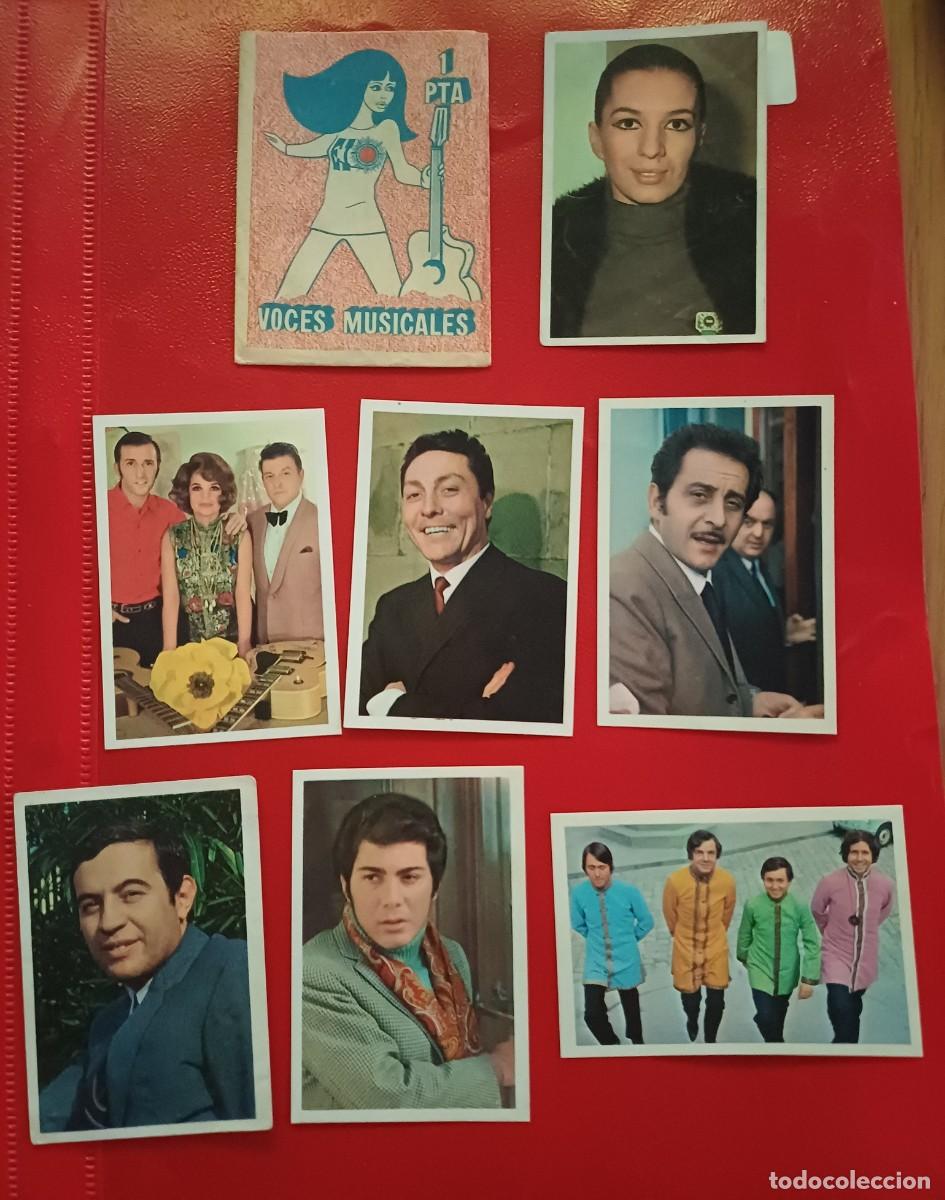 Coleccionismo cromos antiguos: SOBRE CROMOS ABIERTO MAS 7 CROMOS VOCES MUSICALES
