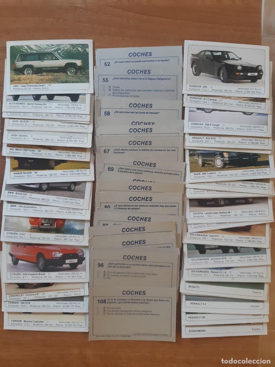 Coleccionismo cromos antiguos: LOTE 64 CROMOS DIFERENTES COLECCI&Oacute;N COCHES EDICIONES UNIDAS 1986. NUNCA PEGADOS, SIN PEGAR