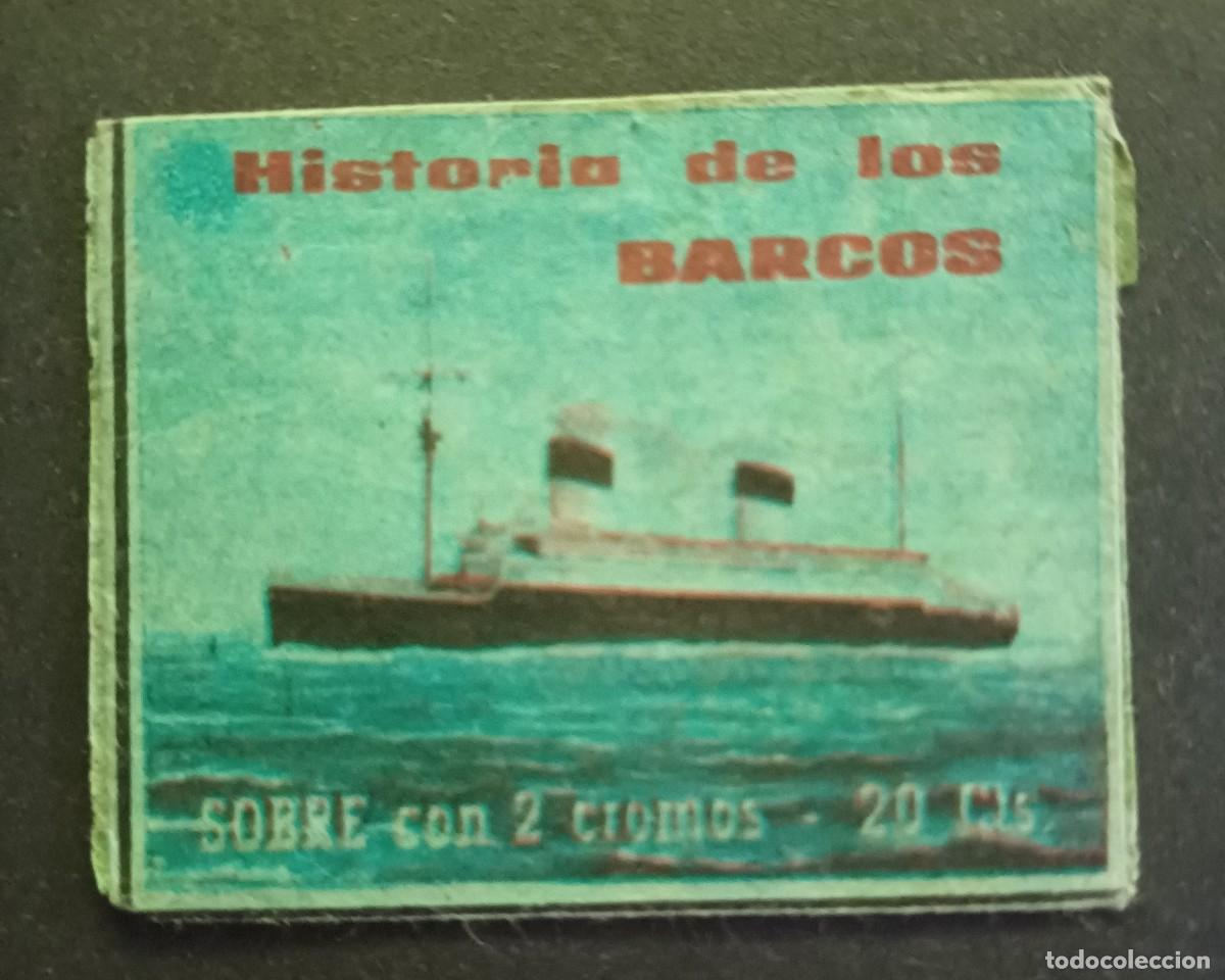Coleccionismo cromos antiguos: SOBRE DE CROMOS SIN ABRIR HISTORIA DE LOS BARCOS EDICIONES COSTA, DIFICILISIMO