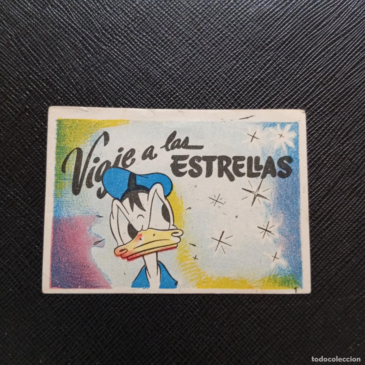 Coleccionismo cromos antiguos: 1 VIAJE A LAS ESTRELLAS CHOCOLATES LLOVERAS DISNEY 1948 CROMO - SIN PEGAR - A214 PG1