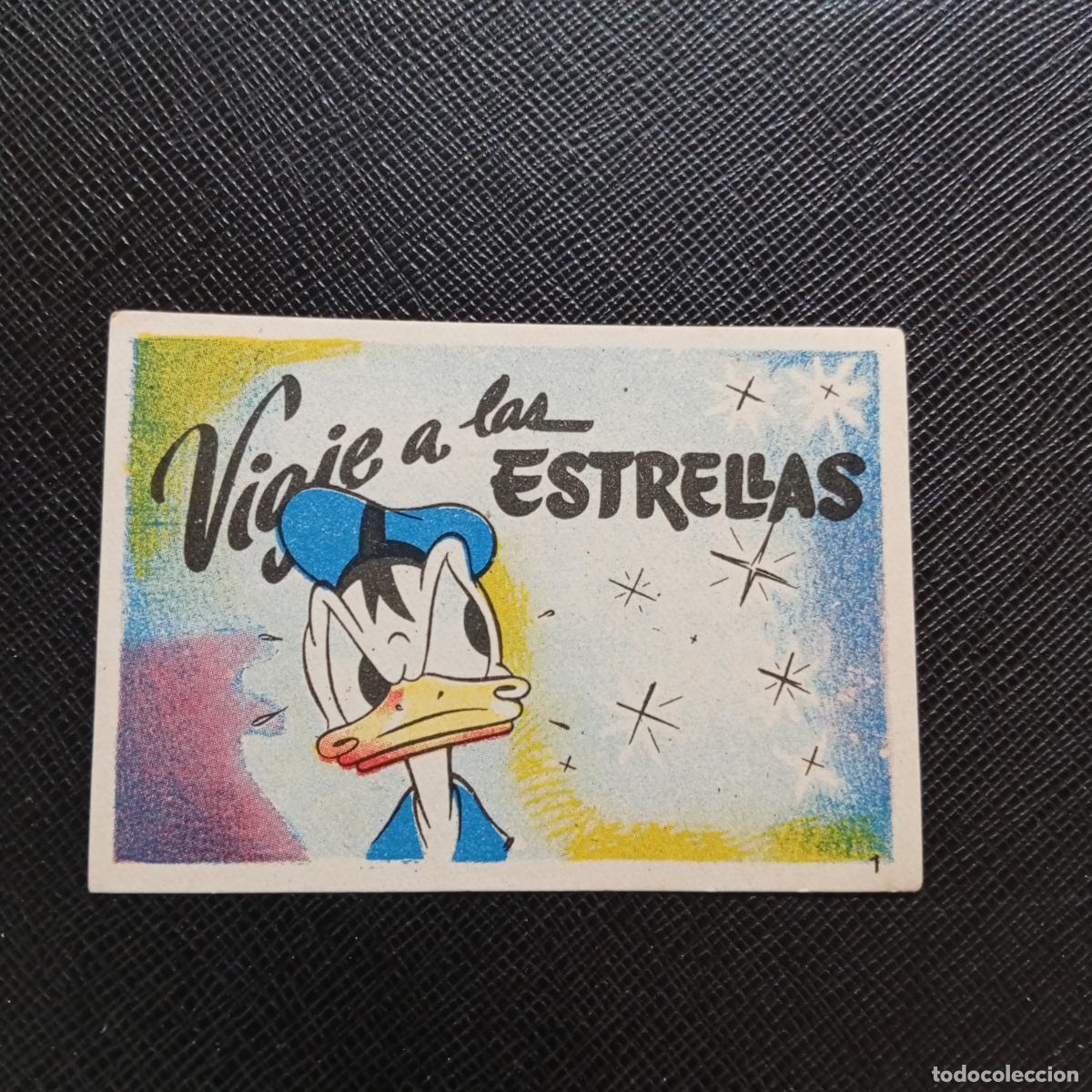 Coleccionismo cromos antiguos: 1 VIAJE A LAS ESTRELLAS CHOCOLATES LLOVERAS DISNEY 1948 CROMO - SIN PEGAR - A214 PG1 B