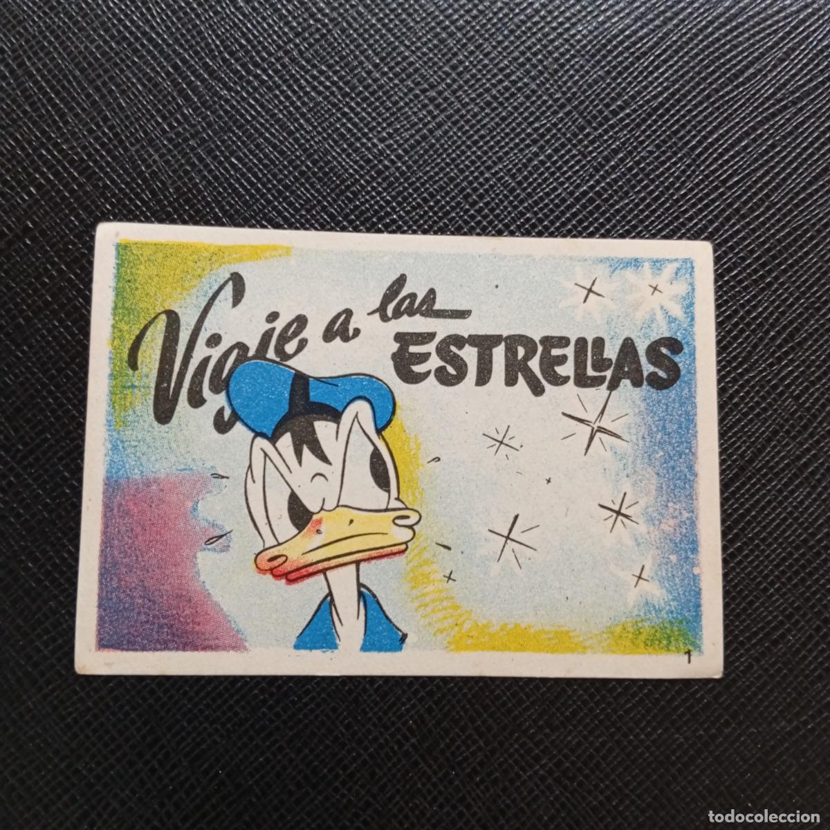 Coleccionismo cromos antiguos: 1 VIAJE A LAS ESTRELLAS CHOCOLATES LLOVERAS DISNEY 1948 CROMO - SIN PEGAR - A214 PG10