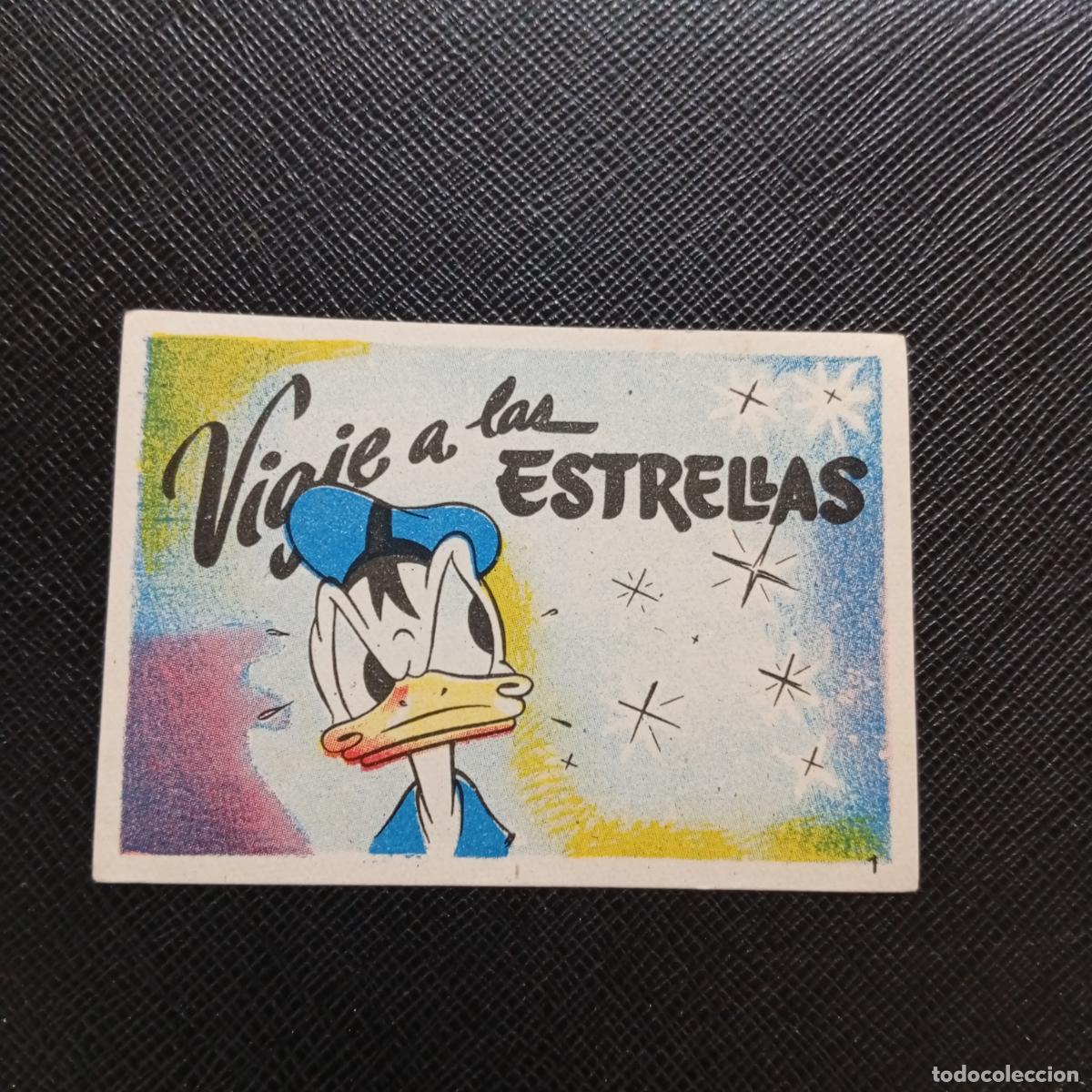 Coleccionismo cromos antiguos: 1 VIAJE A LAS ESTRELLAS CHOCOLATES LLOVERAS DISNEY 1948 CROMO - SIN PEGAR - A214 PG10 B