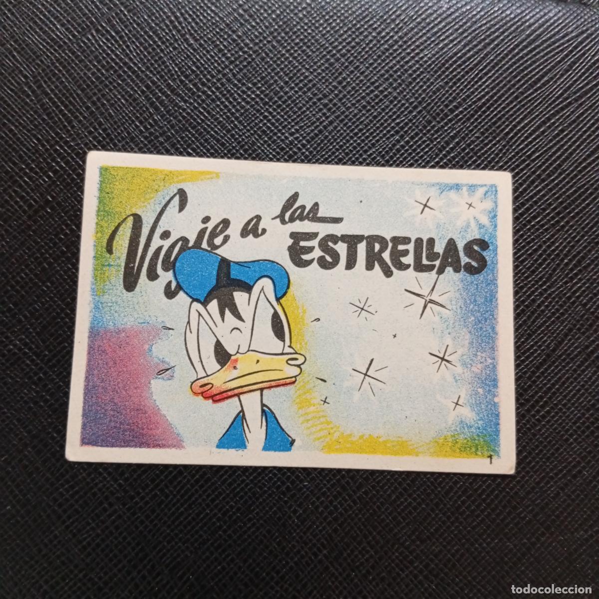 Coleccionismo cromos antiguos: 1 VIAJE A LAS ESTRELLAS CHOCOLATES LLOVERAS DISNEY 1948 CROMO - SIN PEGAR - A214 PG19 B