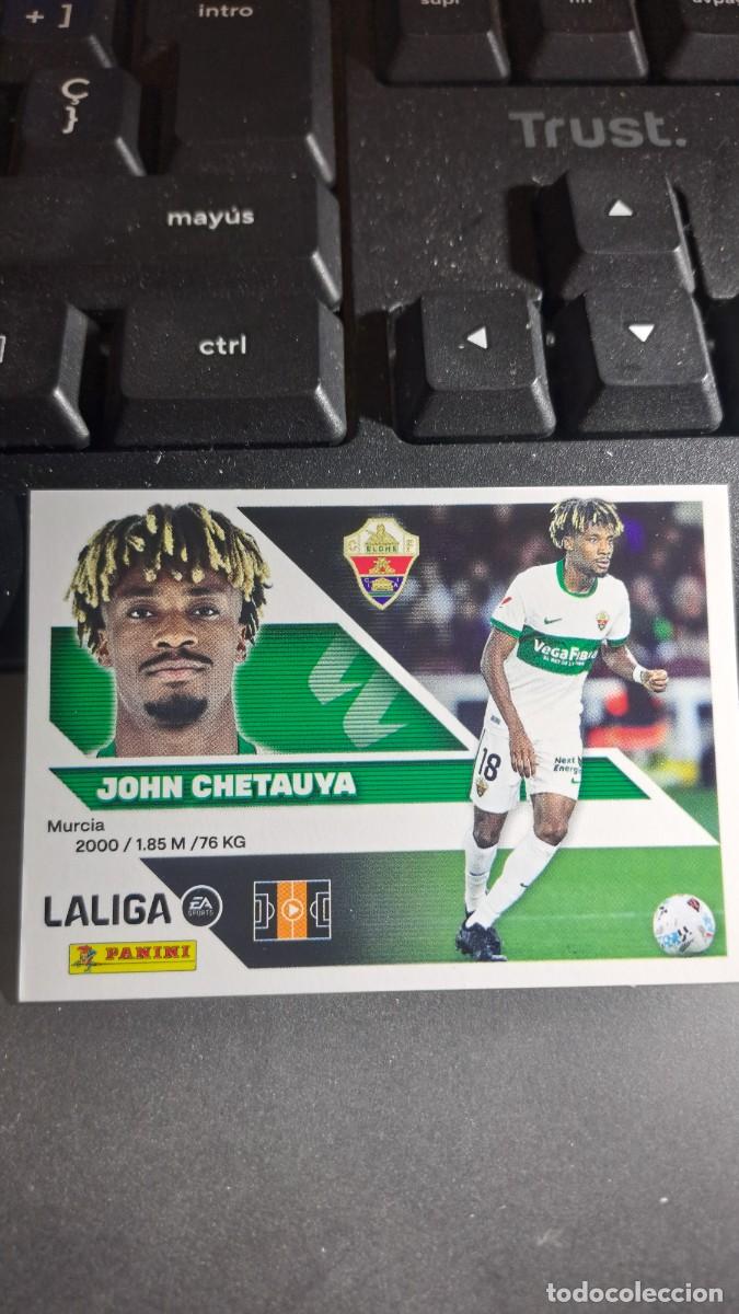 Coleccionismo cromos antiguos: CROMO JOHN CHETAUYA 13B 13 B ELCHE LIGA 2026 2027 26 27 ESTE PANINI NUNCA PEGADO