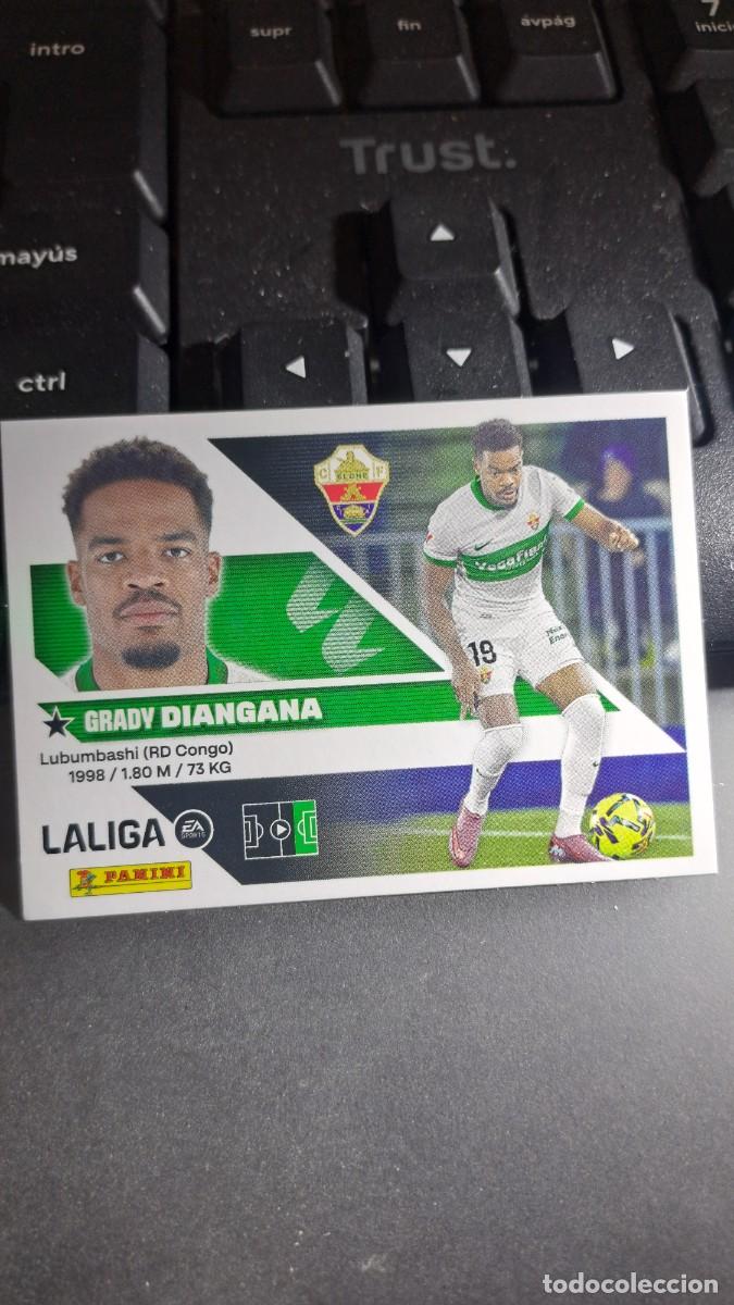 Coleccionismo cromos antiguos: CROMO DIANGANA 19 ELCHE LIGA 2026 2027 26 27 ESTE PANINI NUNCA PEGADO
