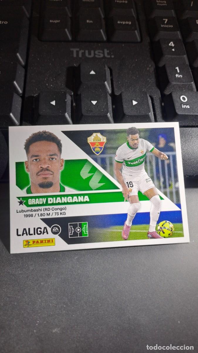 Coleccionismo cromos antiguos: CROMO DIANGANA 19 ELCHE LIGA 2026 2027 26 27 ESTE PANINI NUNCA PEGADO