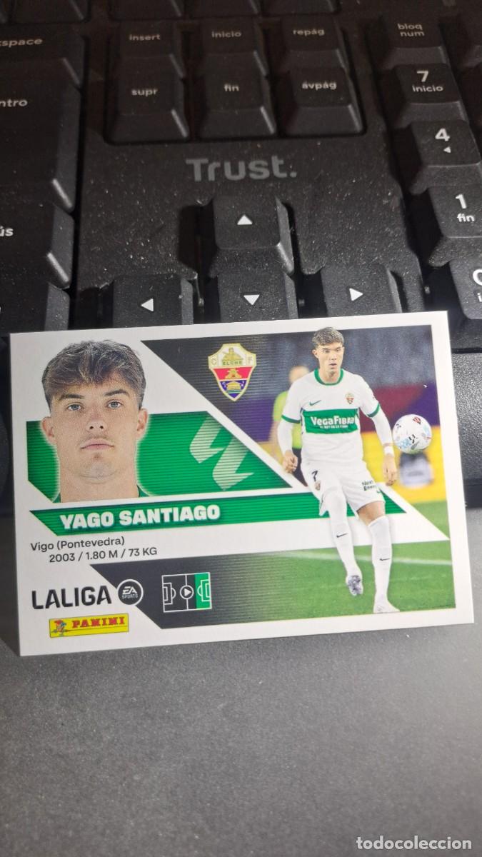 Coleccionismo cromos antiguos: CROMO YAGO SANTIAGO 20 ELCHE LIGA 2026 2027 26 27 ESTE PANINI NUNCA PEGADO