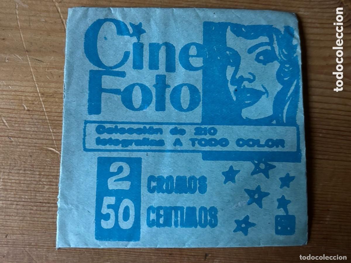 Collectionnisme Cartes &agrave; collectionner anciennes: Sobre de Cromos abierto sin Cromos, cine foto