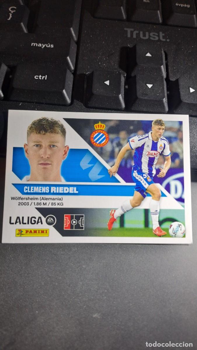 Coleccionismo cromos antiguos: CROMO RIEDEL 7 ESPANYOL LIGA 2026 2027 26 27 ESTE PANINI NUNCA PEGADO