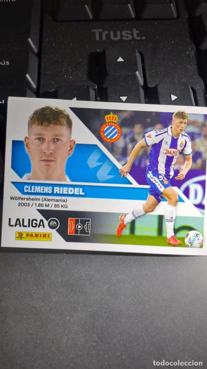Coleccionismo cromos antiguos: CROMO RIEDEL 7 ESPANYOL LIGA 2026 2027 26 27 ESTE PANINI NUNCA PEGADO