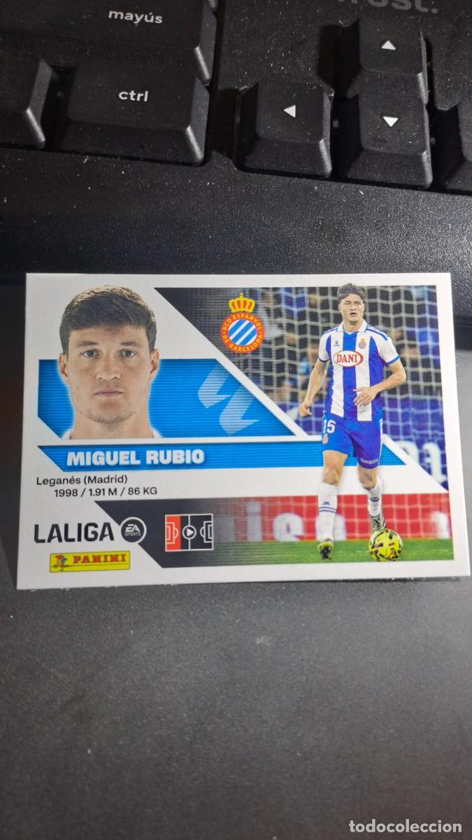Coleccionismo cromos antiguos: CROMO MIGUEL RUBIO 9 ESPANYOL LIGA 2026 2027 26 27 ESTE PANINI NUNCA PEGADO