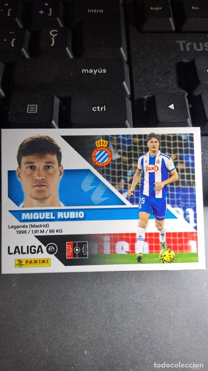 Coleccionismo cromos antiguos: CROMO MIGUEL RUBIO 9 ESPANYOL LIGA 2026 2027 26 27 ESTE PANINI NUNCA PEGADO