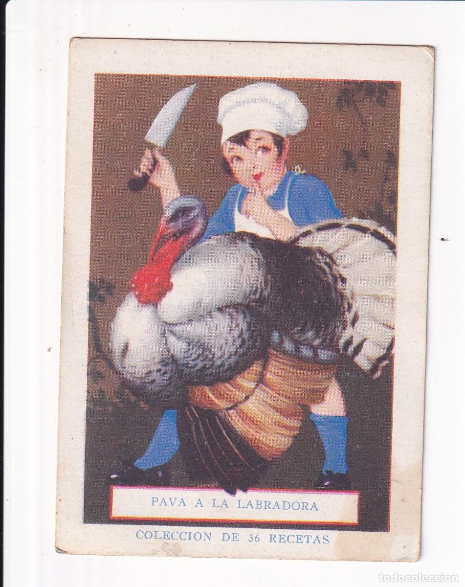Coleccionismo cromos antiguos: COLECCION DE 36 RECETAS : NUMERO 15: PAVA A LA LABRADORA -. CHOCOLATE AMATLLER