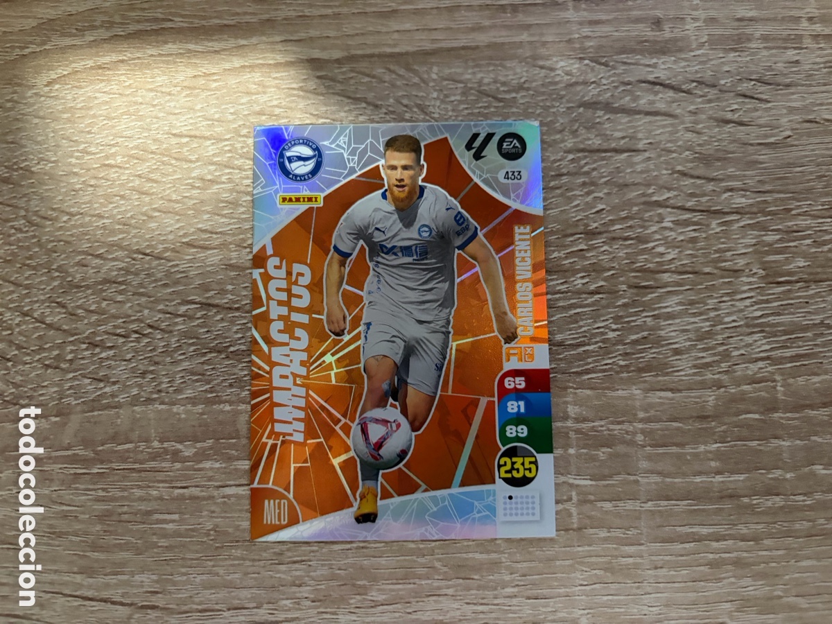 Coleccionismo cromos antiguos: 433 CARLOS VICENTE IMPACTOS ADRENALYN XL 2024 2025 24 25 DEPORTIVO ALAV&Eacute;S