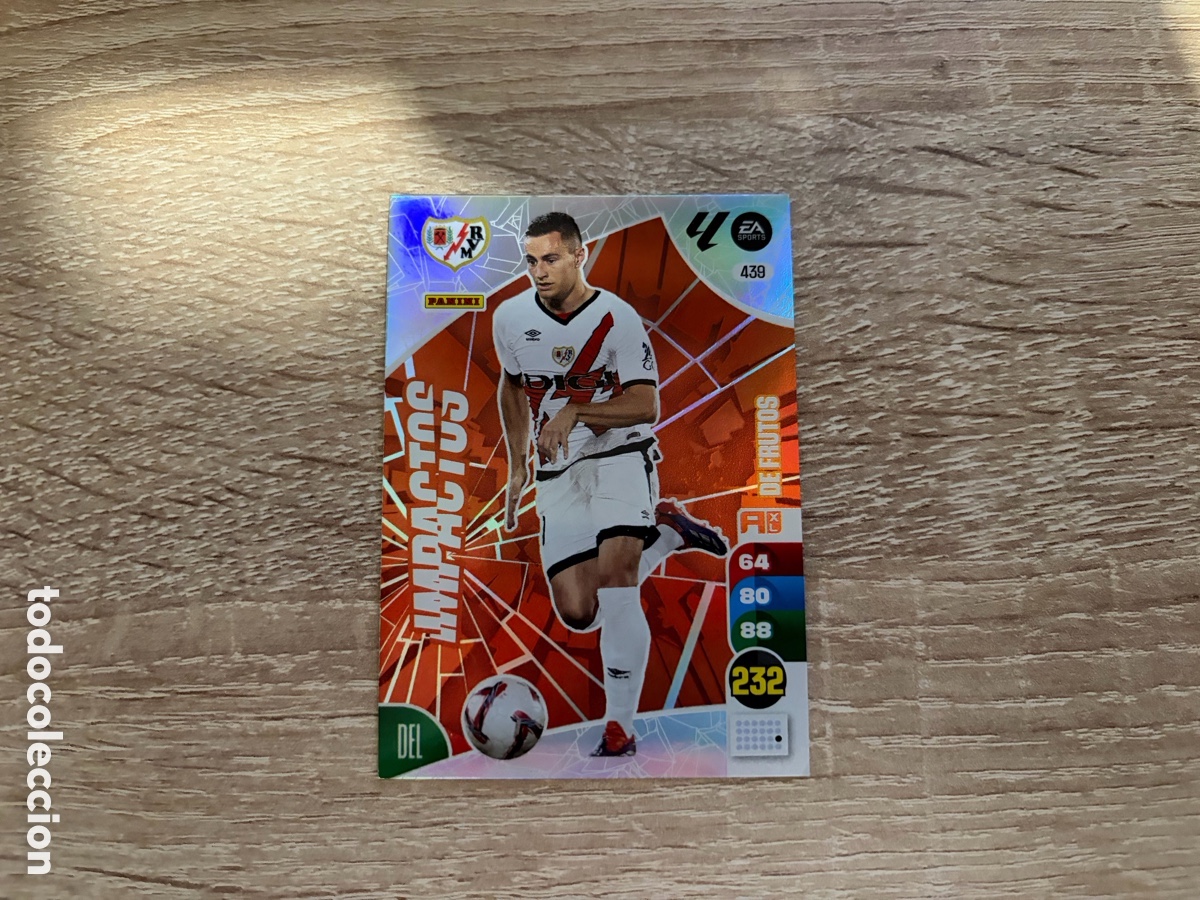 Coleccionismo cromos antiguos: 439 DE FRUTOS IMPACTOS ADRENALYN XL 2024 2025 24 25 RAYO VALLECANO