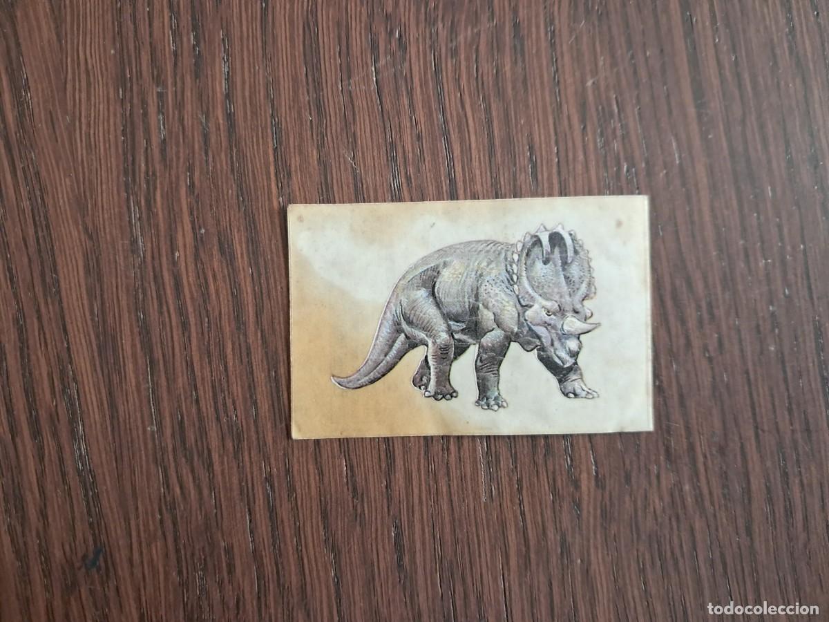 Colecionismo Cromos antigos: cromo adhesivo n&ordm; 58 Centrosaurus Los Aut&eacute;nticos Cromos De Los Dinosaurios Bollycao. sin pegar.