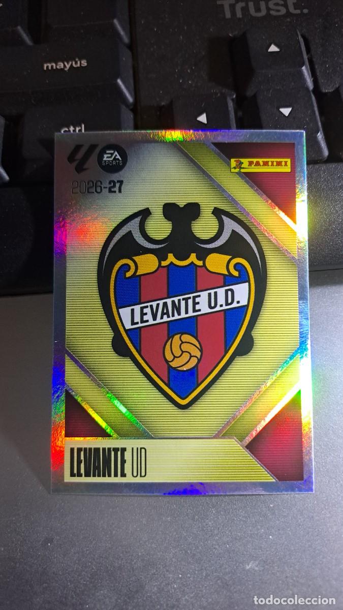 Coleccionismo cromos antiguos: CROMO ESCUDO LEVANTE 1 LIGA 2026 2027 26 27 ESTE PANINI NUNCA PEGADO