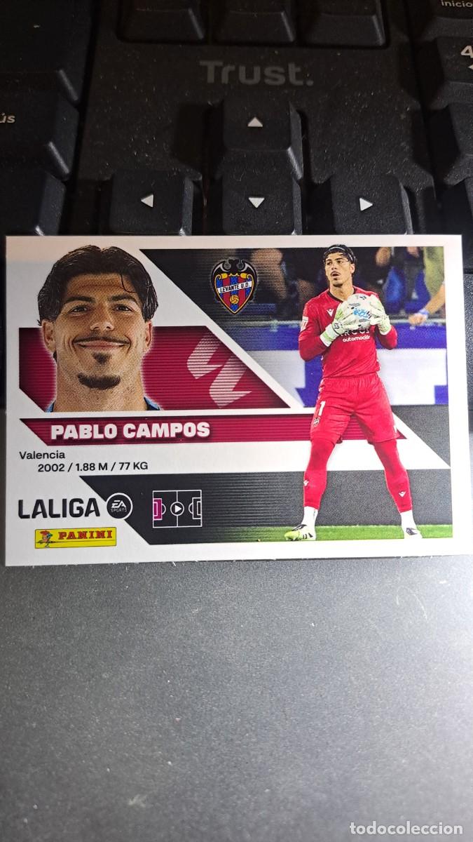 Coleccionismo cromos antiguos: CROMO PABLO CAMPOS 4 LEVANTE LIGA 2026 2027 26 27 ESTE PANINI NUNCA PEGADO
