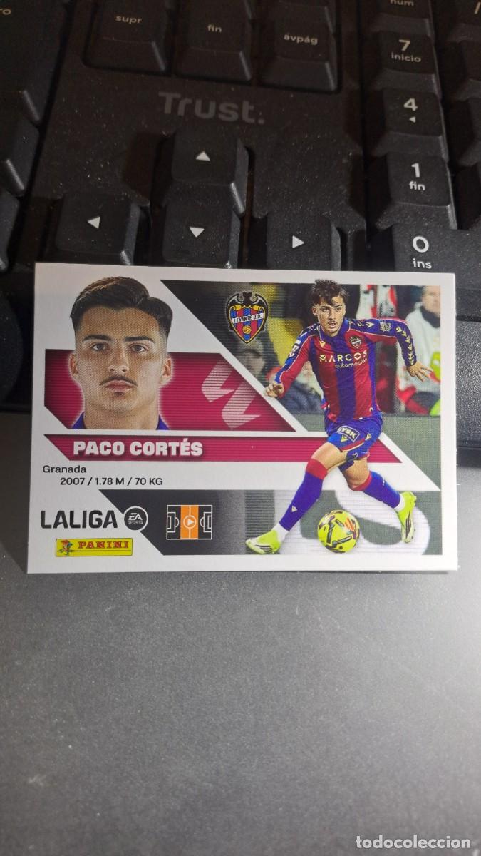 Coleccionismo cromos antiguos: CROMO PACO CORTES 14B 14 B LEVANTE LIGA 2026 2027 26 27 ESTE PANINI NUNCA PEGADO