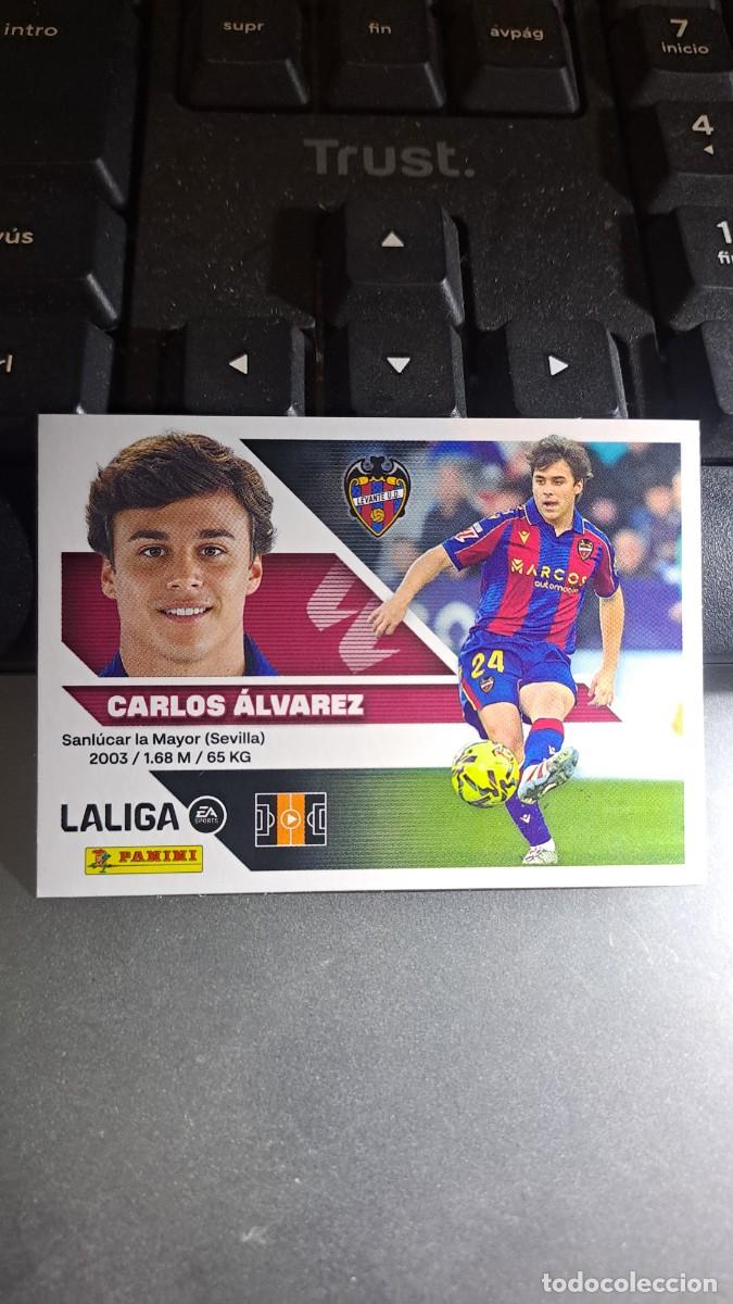 Coleccionismo cromos antiguos: CROMO CARLOS ALVAREZ 15 LEVANTE LIGA 2026 2027 26 27 ESTE PANINI NUNCA PEGADO