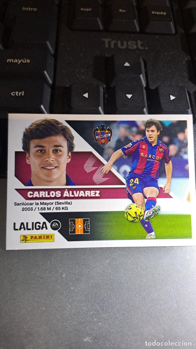 Coleccionismo cromos antiguos: CROMO CARLOS ALVAREZ 15 LEVANTE LIGA 2026 2027 26 27 ESTE PANINI NUNCA PEGADO