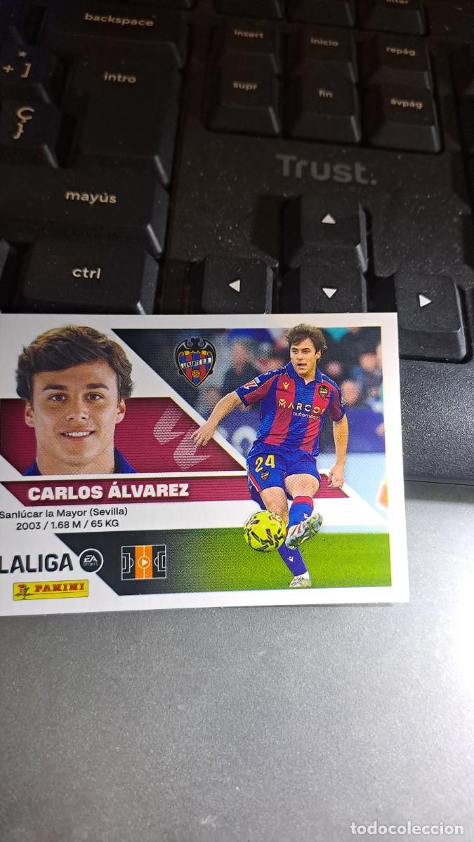 Coleccionismo cromos antiguos: CROMO CARLOS ALVAREZ 15 LEVANTE LIGA 2026 2027 26 27 ESTE PANINI NUNCA PEGADO