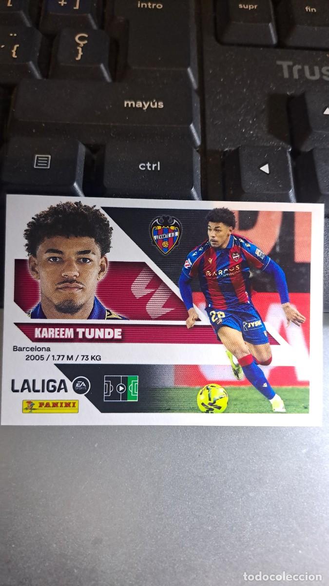 Coleccionismo cromos antiguos: CROMO TUNDE 16 LEVANTE LIGA 2026 2027 26 27 ESTE PANINI NUNCA PEGADO