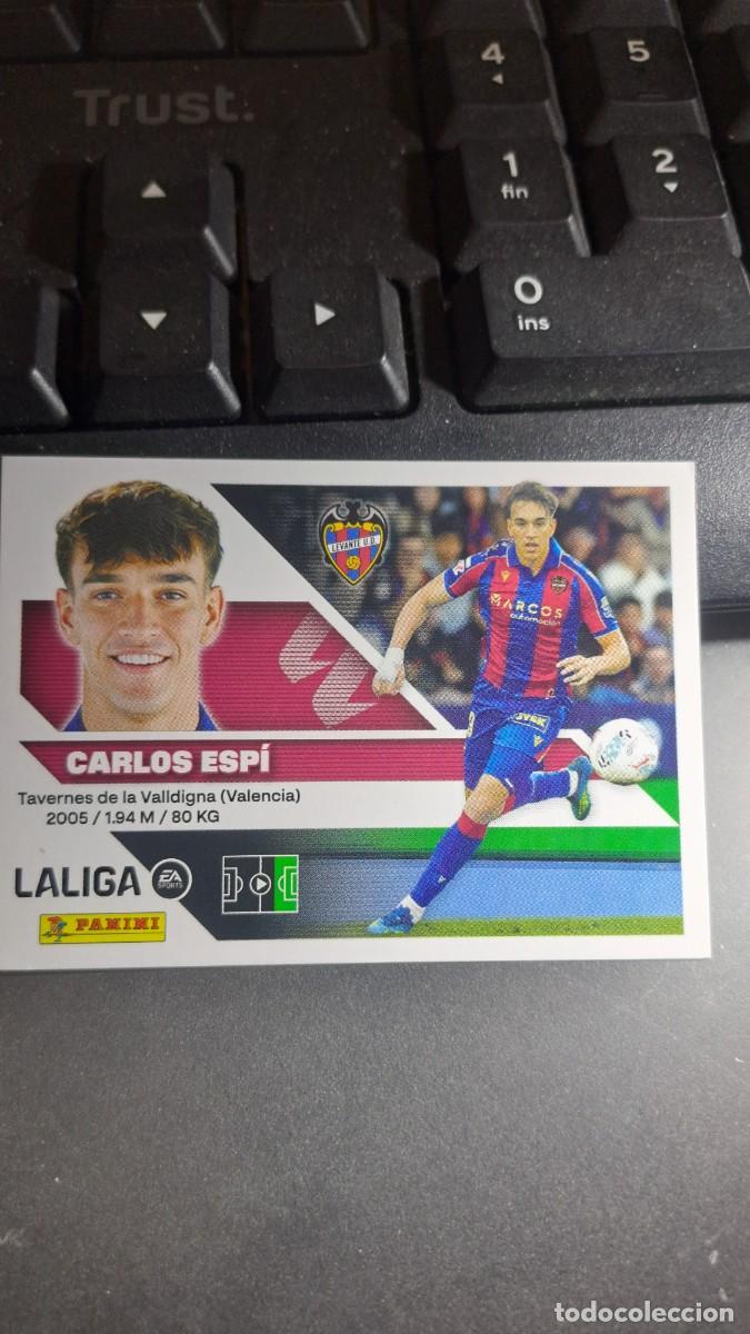 Coleccionismo cromos antiguos: CROMO CARLOS ESPI 20 LEVANTE LIGA 2026 2027 26 27 ESTE PANINI NUNCA PEGADO
