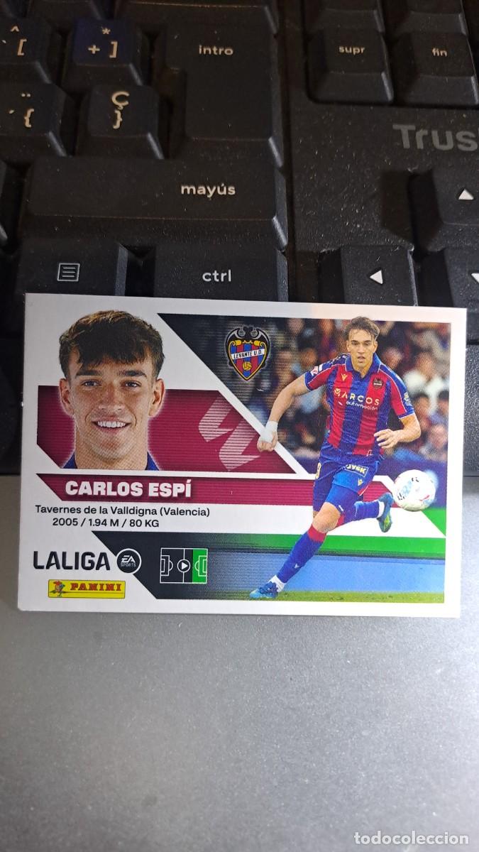 Coleccionismo cromos antiguos: CROMO CARLOS ESPI 20 LEVANTE LIGA 2026 2027 26 27 ESTE PANINI NUNCA PEGADO