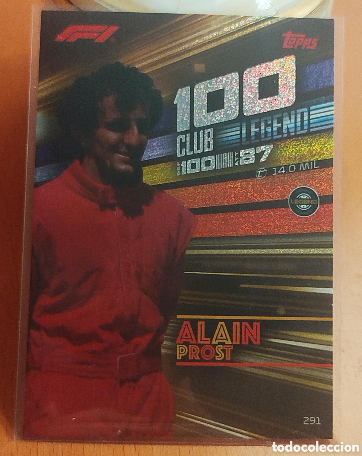 Coleccionismo cromos antiguos: Cromo Alain Prost #291 100 Club Legend Glitter Foil - Topps Turbo Attax F1 2026