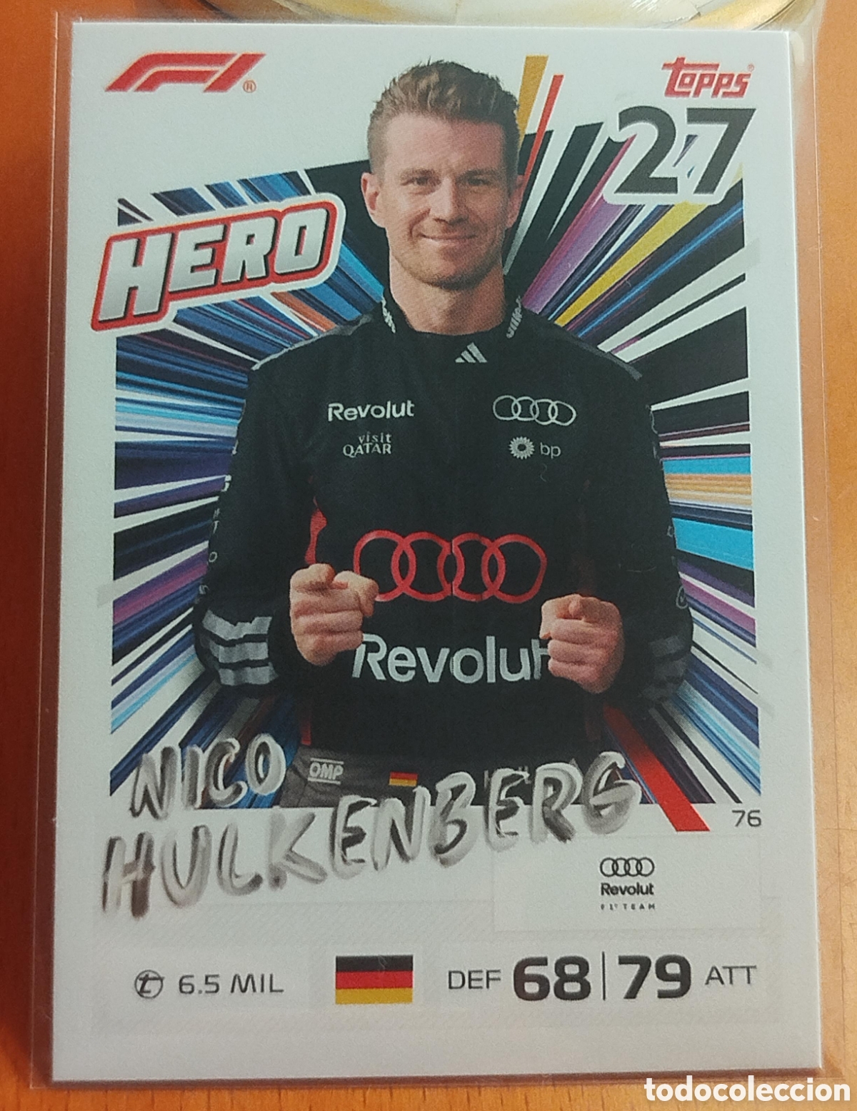 Coleccionismo cromos antiguos: Cromo Nico Hulkenberg #76 Hero - Topps Turbo Attax F1 2026