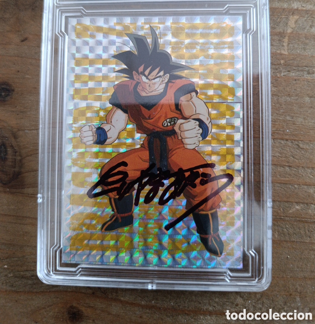 Coleccionismo cromos antiguos: Cromo firmado por Akira Toriyama