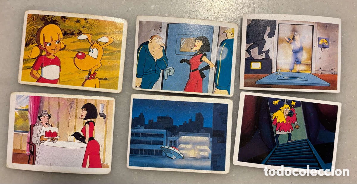 Coleccionismo cromos antiguos: Lote privado 6 cromos inspector gadget