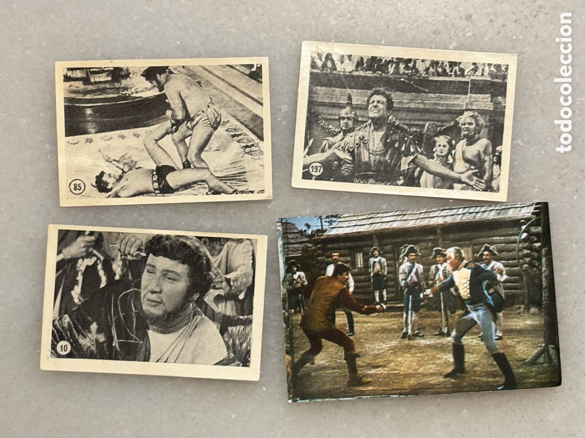 Coleccionismo cromos antiguos: Lote privado 4 cromos que vadis y D boone