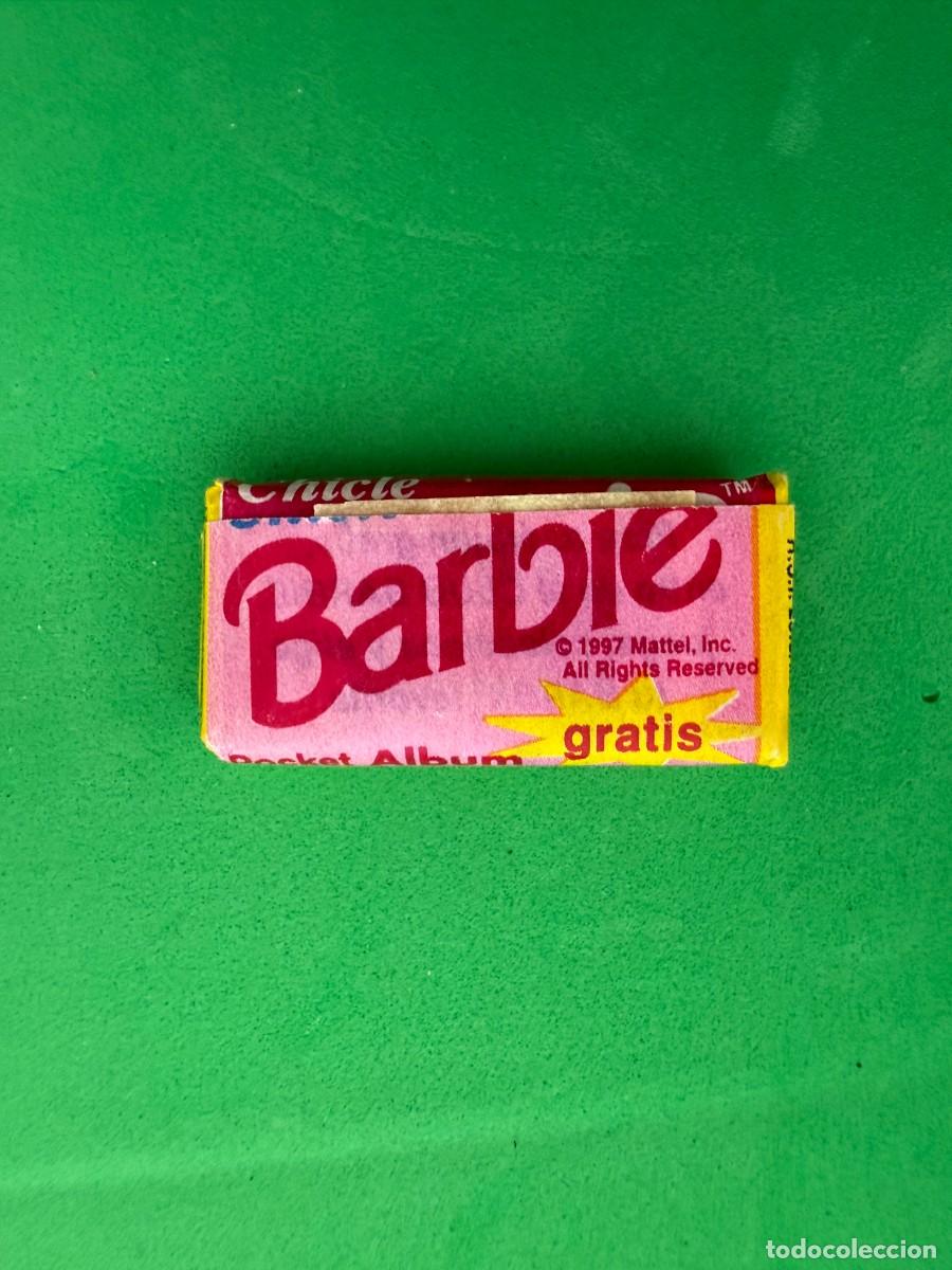 Coleccionismo cromos antiguos: Chicle cerrado sin abrir - Barbie - Dunkin fresa