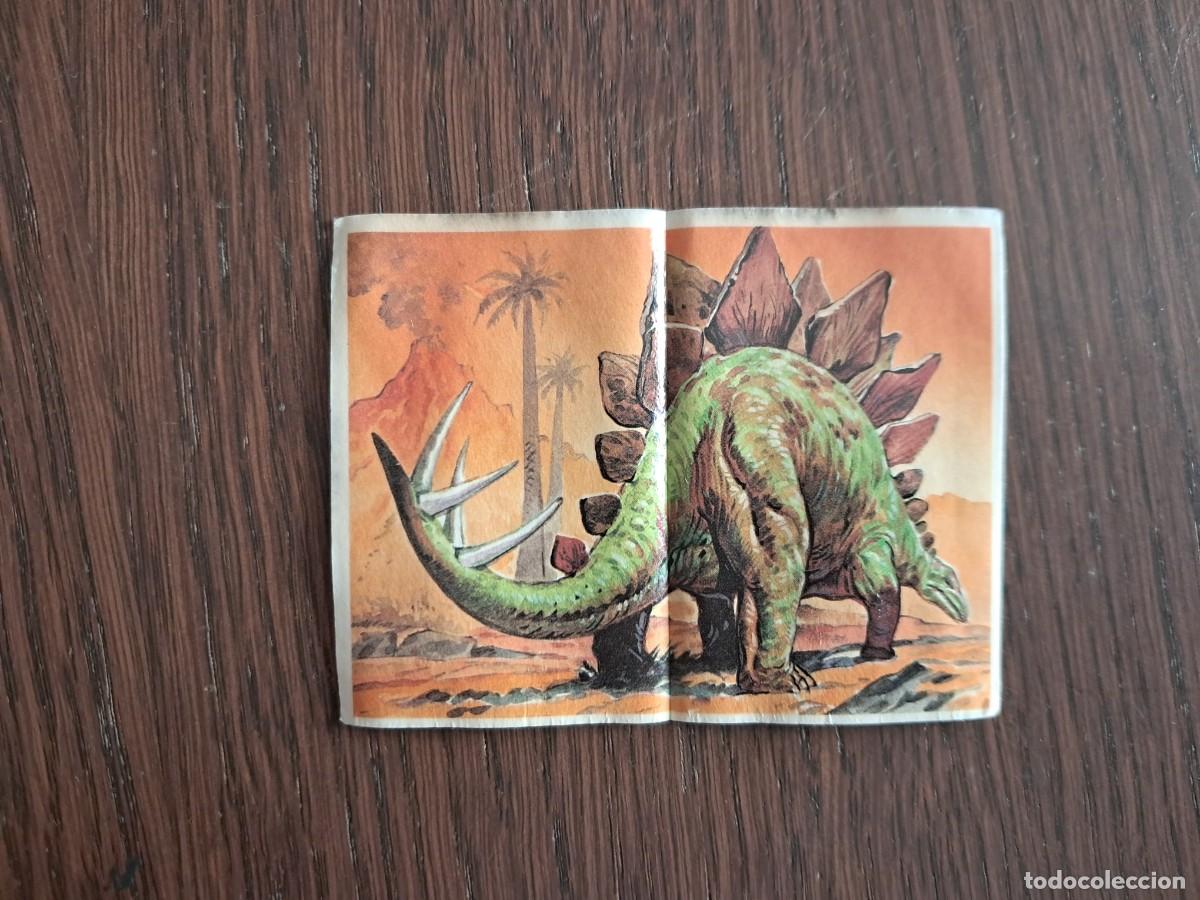 Coleccionismo cromos antiguos: Cromo &rdquo;Stegosaurus&rdquo; (N&ordm; 19) - Bollycao &rdquo;Los autenticos cromos de los dinosaurios&rdquo;