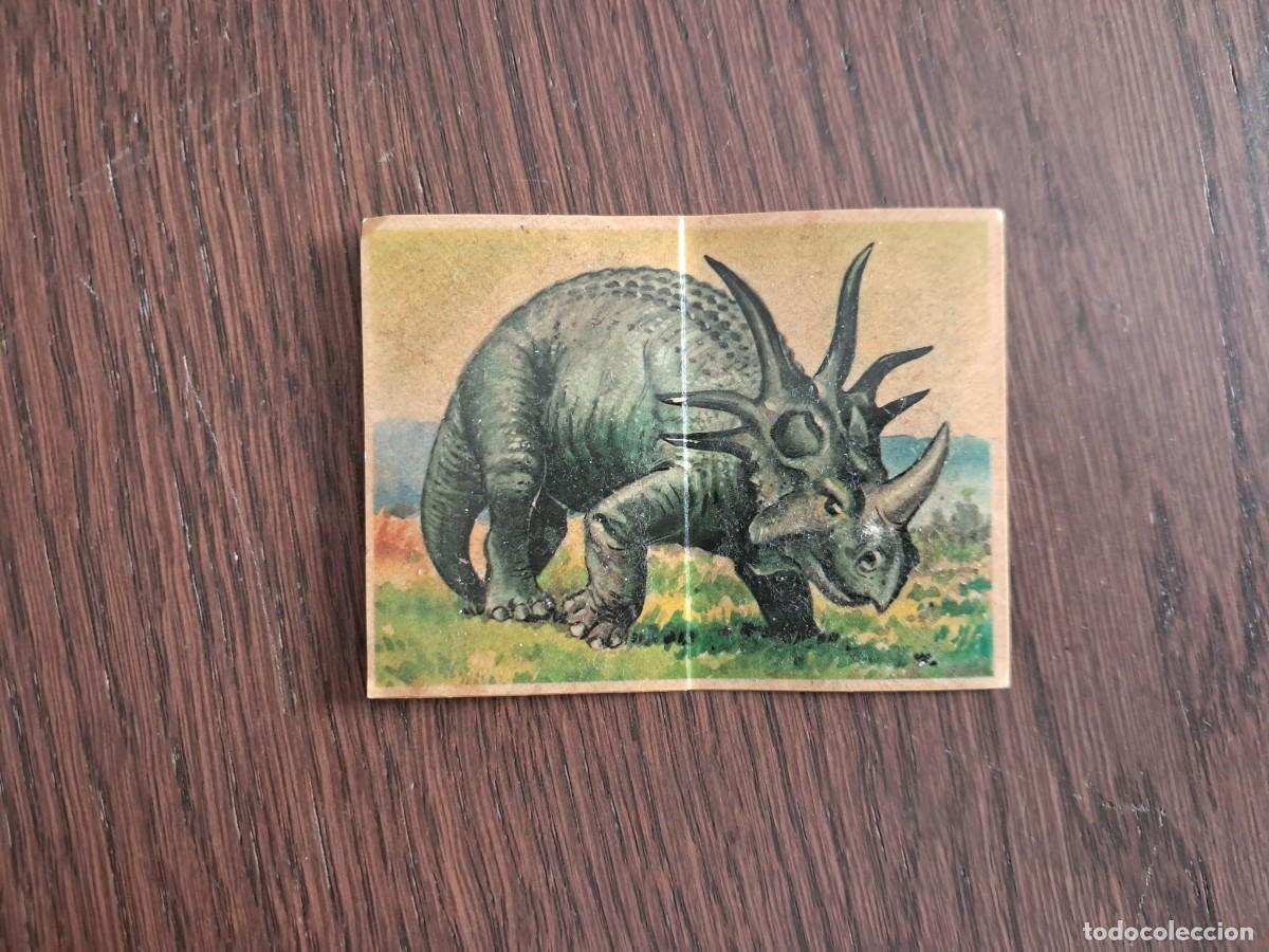 Coleccionismo cromos antiguos: Cromo &rdquo;Styracosaurus&rdquo; (N&ordm; 59) - Bollycao &rdquo;Los autenticos cromos de los dinosaurios&rdquo;