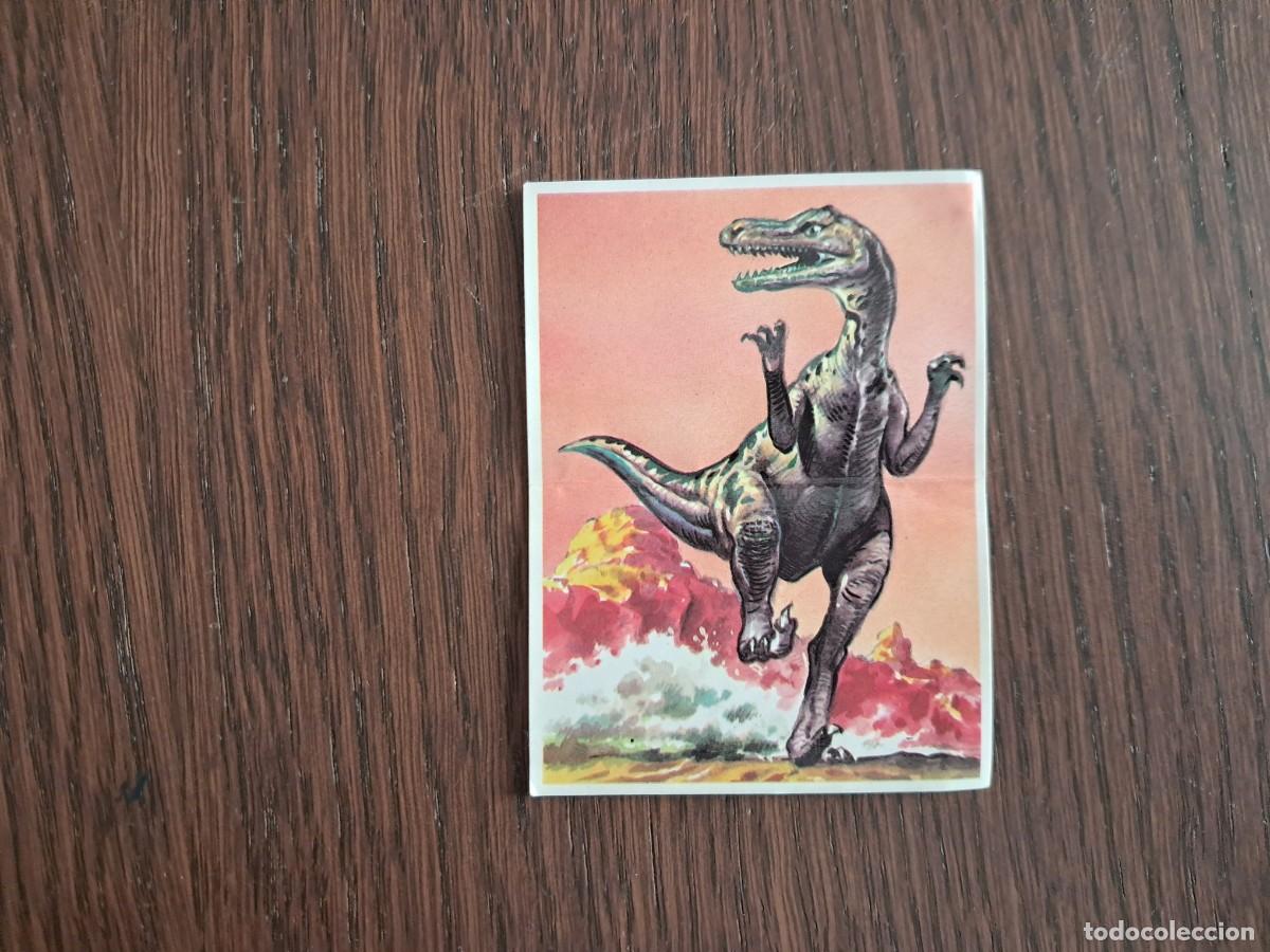 Coleccionismo cromos antiguos: Cromo &rdquo;Velociraptor&rdquo; (N&ordm; 46) - Bollycao &rdquo;Los autenticos cromos de los dinosaurios&rdquo;