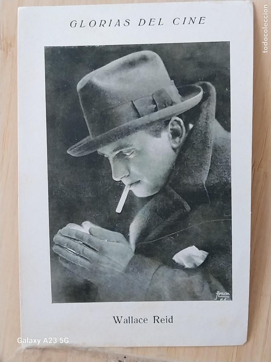Coleccionismo cromos antiguos: WALLACE REID GLORIAS CINE CROMO 15 CHOCOLATE JUNCOSA PUBLICIDAD 11.2X7.8CMS ORIGINAL