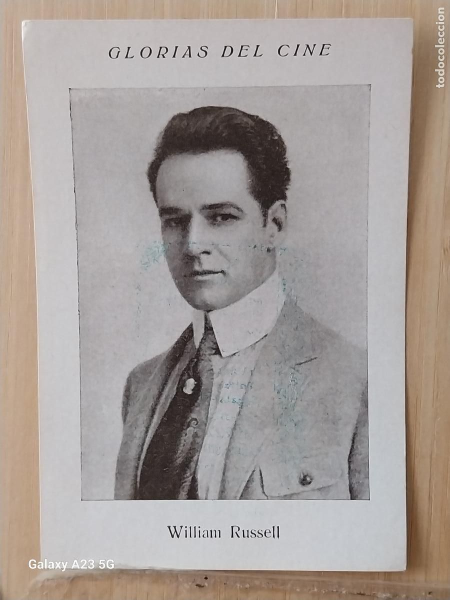 Coleccionismo cromos antiguos: WILLIAM RUSSELL GLORIAS CINE CROMO 13 SIN PUBLICIDAD 11.2X7.8CMS ORIGINAL