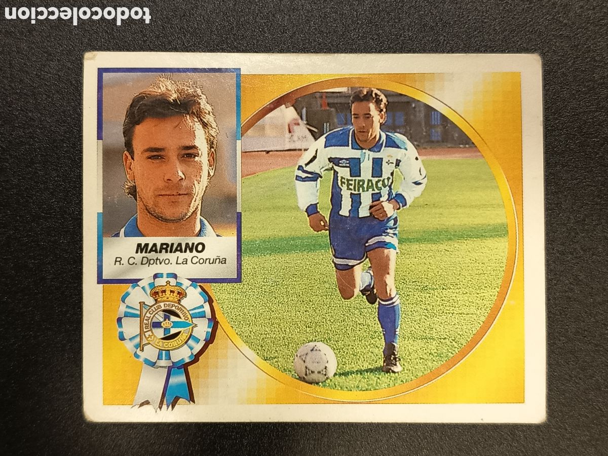 Coleccionismo cromos antiguos: MARIANO DEPORTIVO DE LA CORU&Ntilde;A LIGA 94-95 1994-95 1994 1995 EDICIONES ESTE BAJA SIN PEGAR
