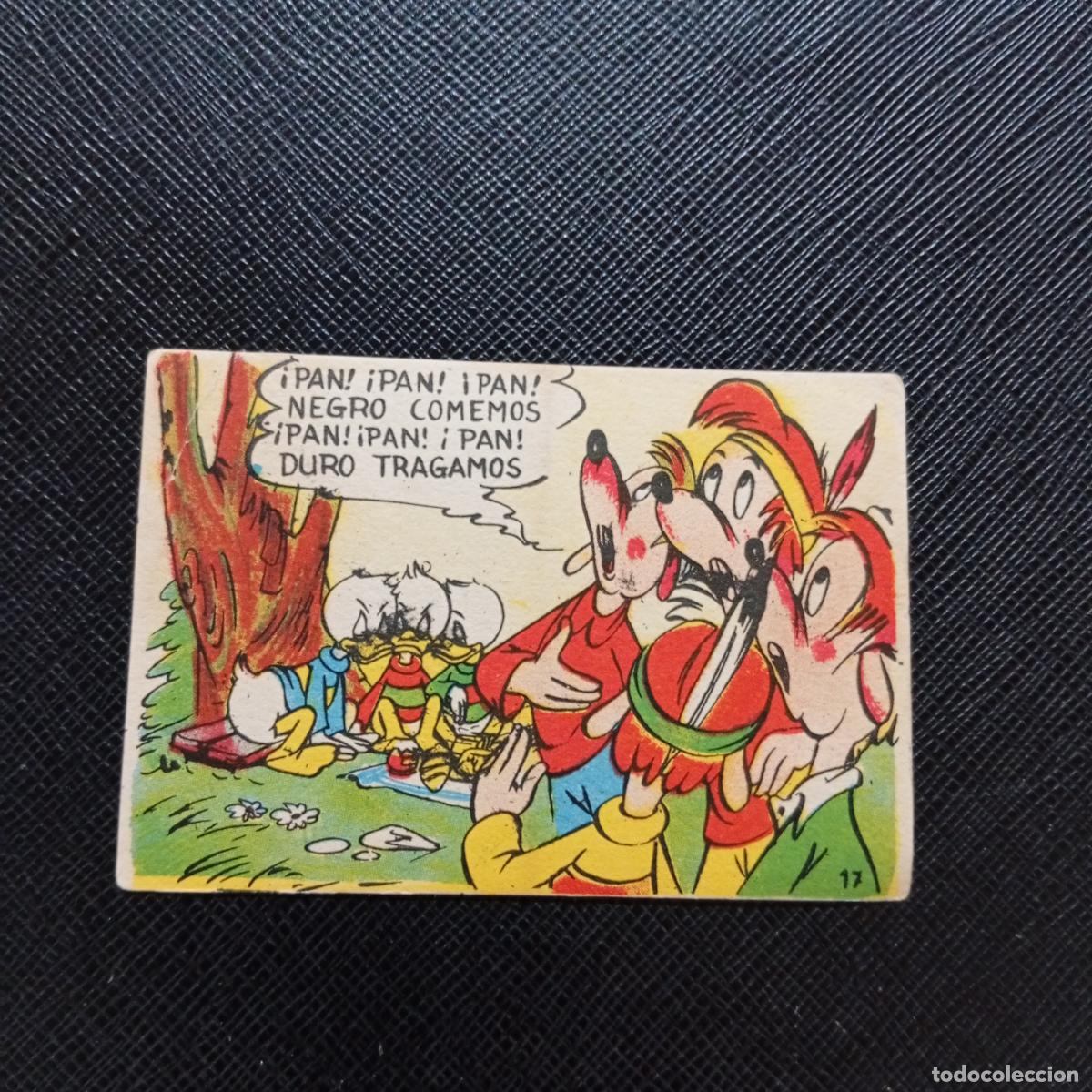 Coleccionismo cromos antiguos: 17 PESCA DE TRUCHAS CHOCOLATES LLOVERAS DISNEY 1948 CROMO - SIN PEGAR - A214 PG1 B