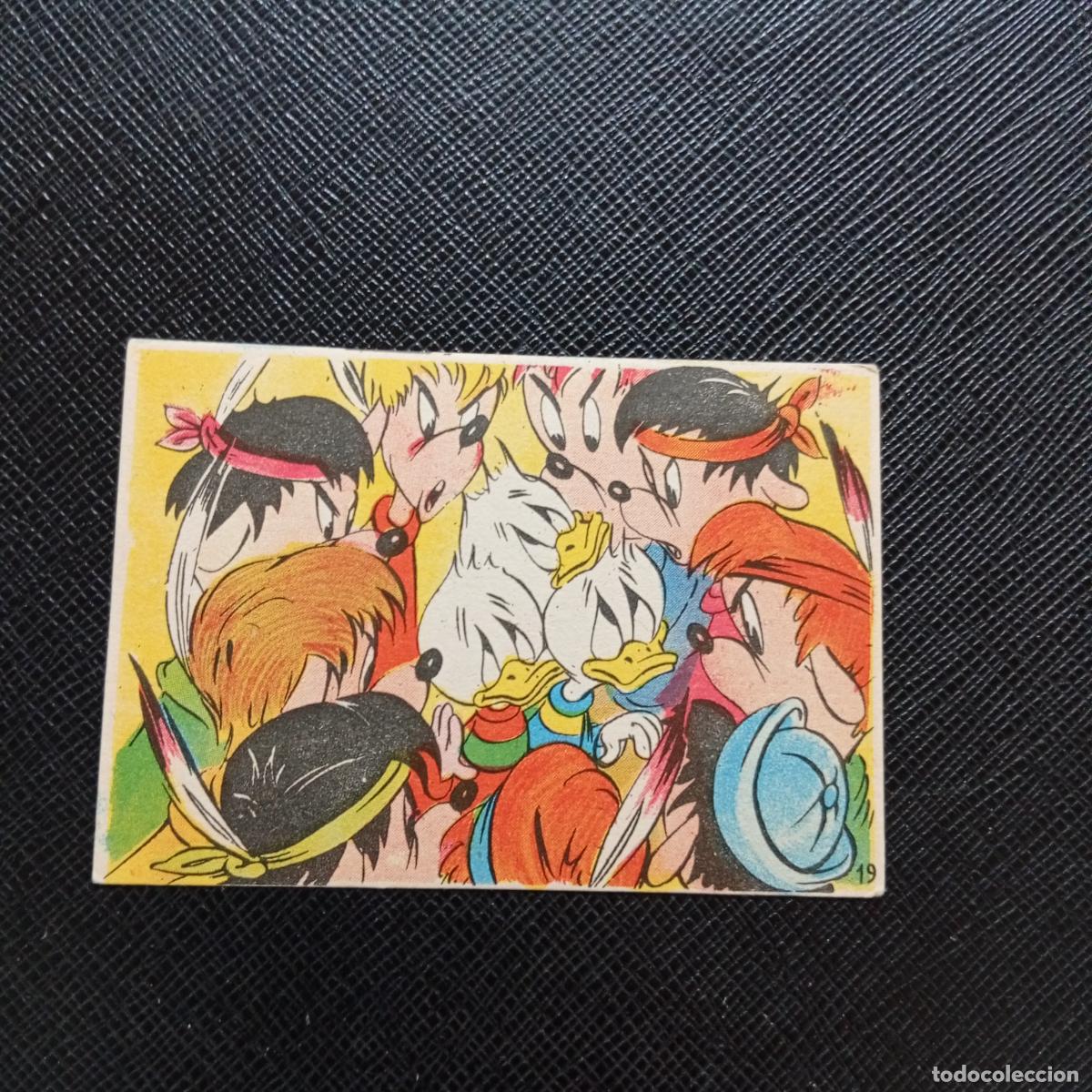 Coleccionismo cromos antiguos: 19 PESCA DE TRUCHAS CHOCOLATES LLOVERAS DISNEY 1948 CROMO - SIN PEGAR - A214 PG1