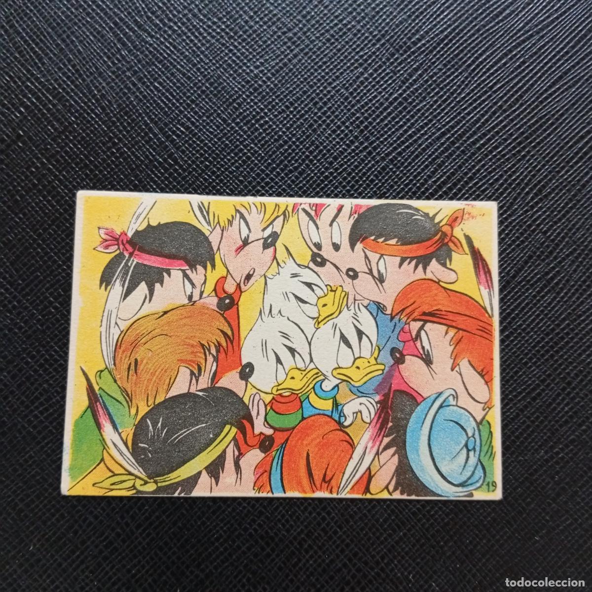 Coleccionismo cromos antiguos: 19 PESCA DE TRUCHAS CHOCOLATES LLOVERAS DISNEY 1948 CROMO - SIN PEGAR - A214 PG1 B
