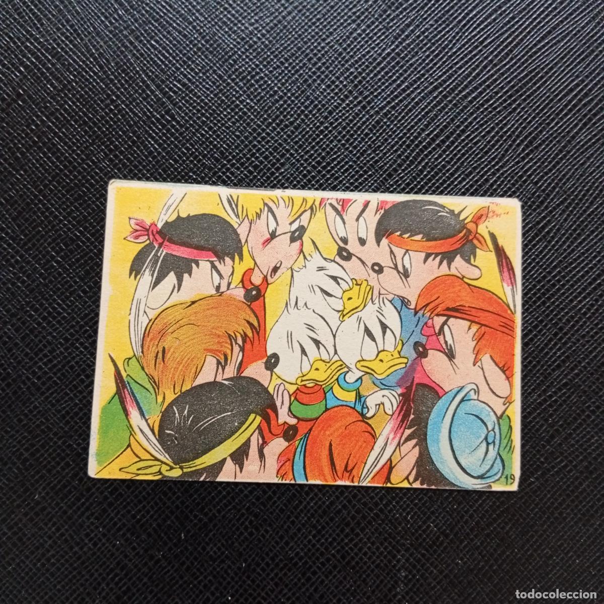 Coleccionismo cromos antiguos: 19 PESCA DE TRUCHAS CHOCOLATES LLOVERAS DISNEY 1948 CROMO - SIN PEGAR - A214 PG10